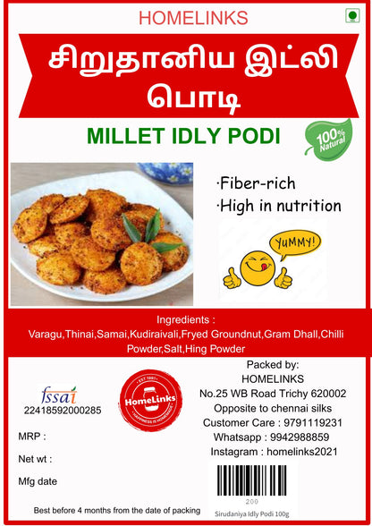 Multi Millet Idly Podi